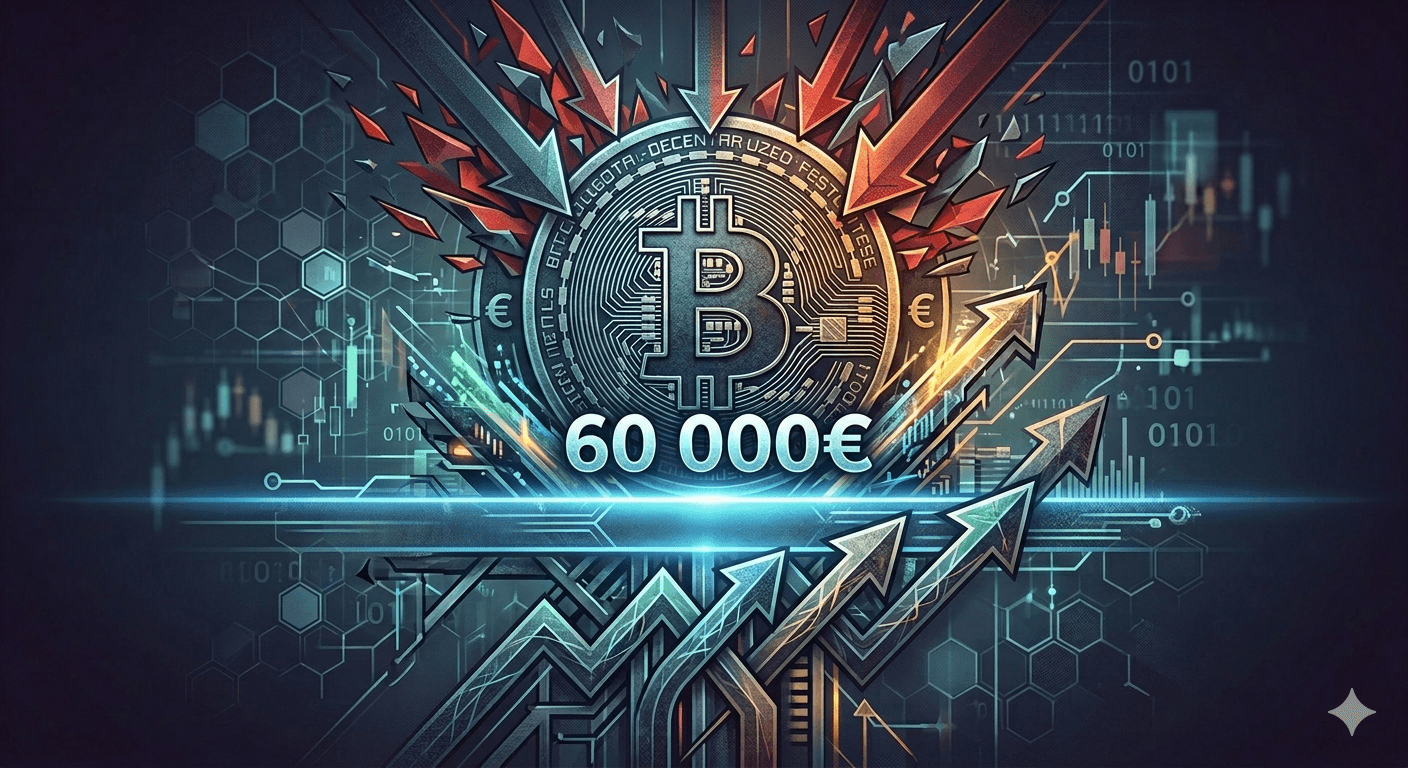 Bitcoin price in Euro: will the €60,000 level hold?